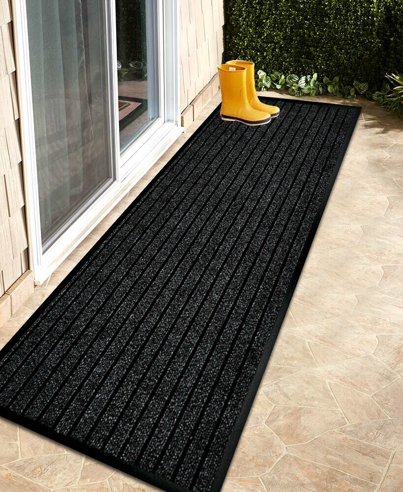 Rubber Backed Heavy Duty Barrier Door Mat Non Slip Hallway Kitchen Runner Rugs - Image 12