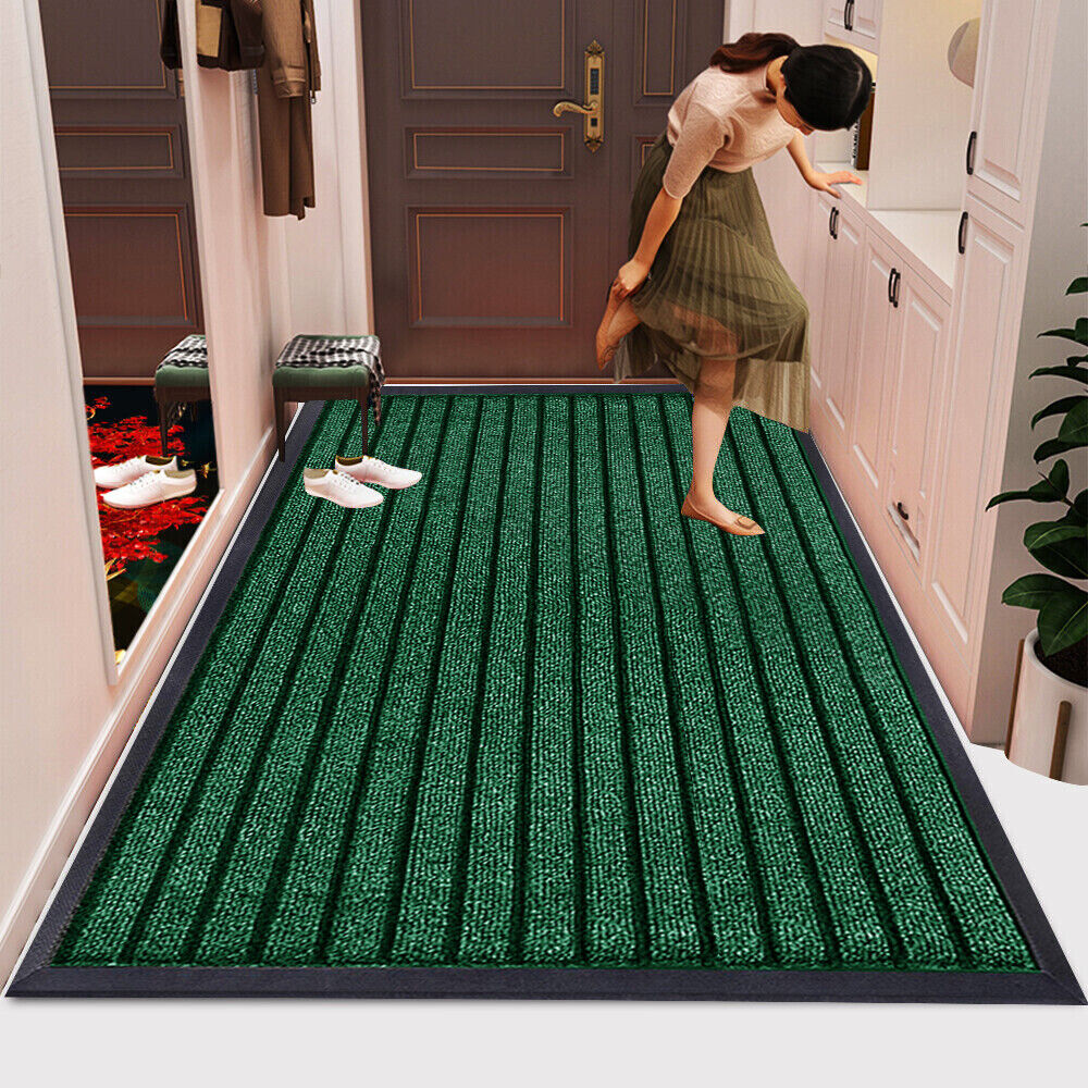 Rubber Backed Heavy Duty Barrier Door Mat Non Slip Hallway Kitchen Runner Rugs - Image 4