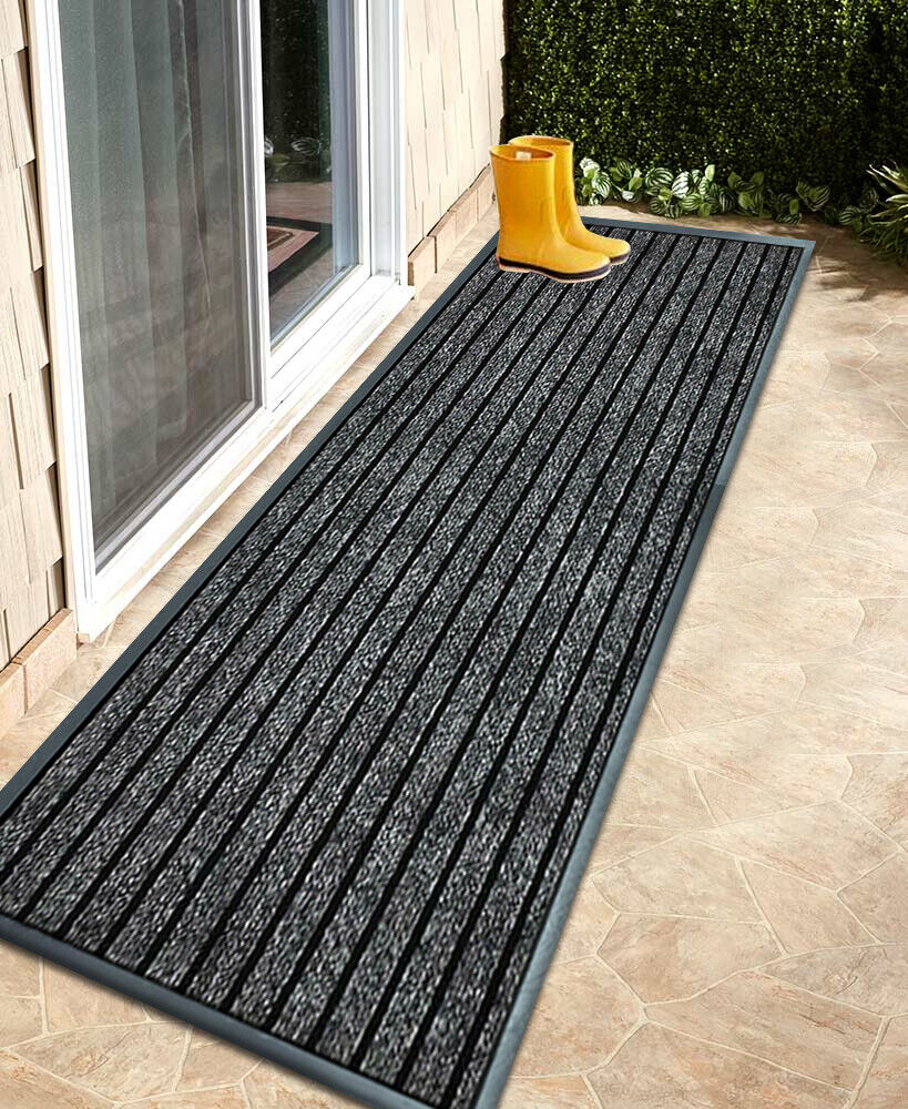 Rubber Backed Heavy Duty Barrier Door Mat Non Slip Hallway Kitchen Runner Rugs - Image 9